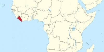 Карта Ліберії Африка